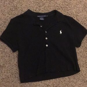 Ralph Lauren black cropped top